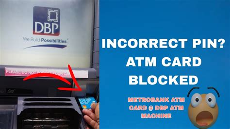 accidentally entered smart card pin wrong 3 times ar y|atm enter wrong pin 3 times.